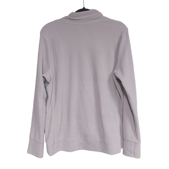 Calvin Klein Performance Soft Blush Pink Lilac Mock Neck W/ Pockets Sweater - Picture 5 of 5